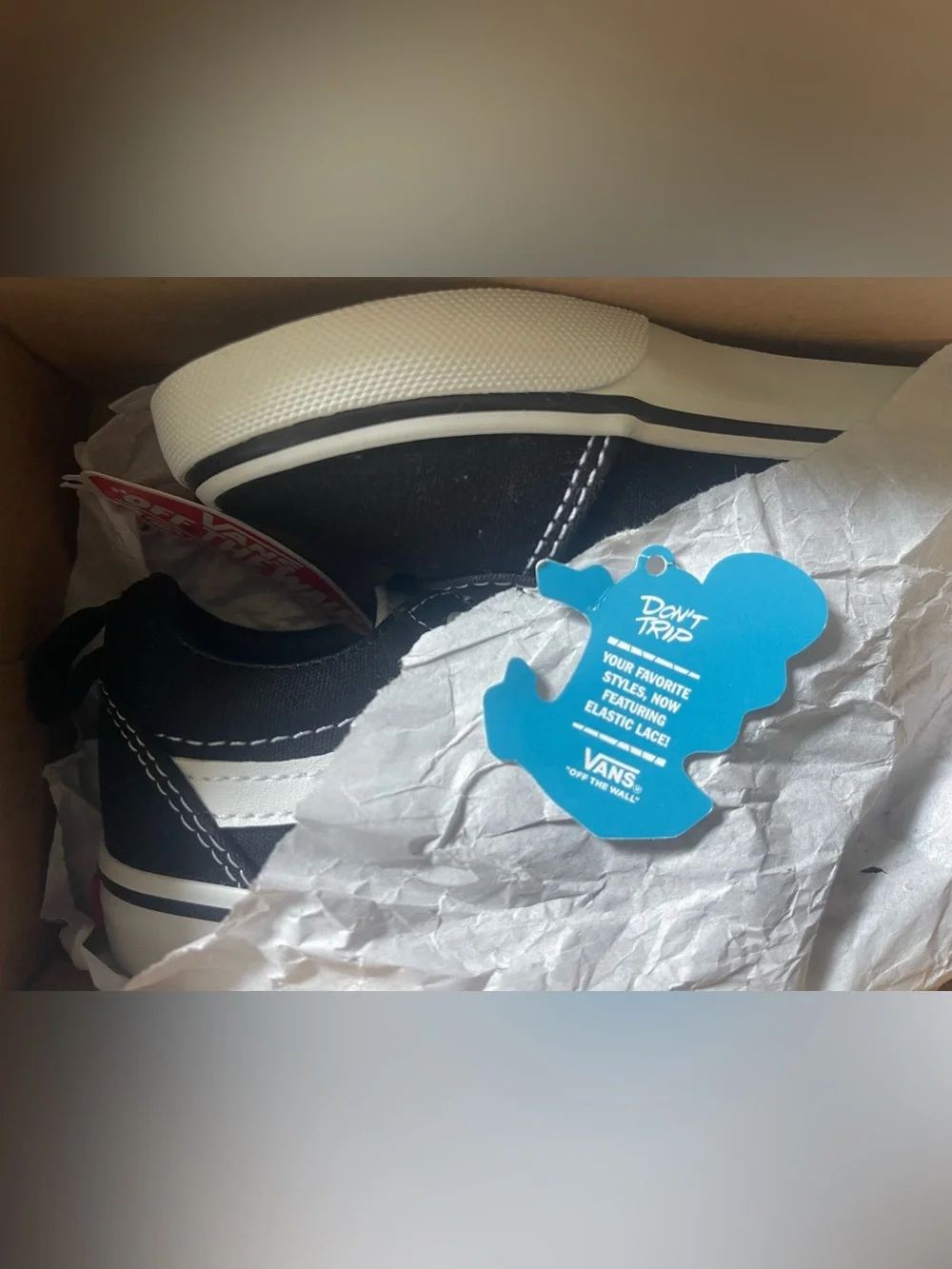 Vans Kids Black and White Low-Top Sneakers **Brand New W/Tags** Size 9